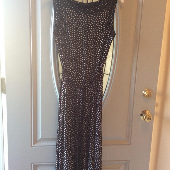 Perceptions brown polka dot dress - Picture 3 of 3